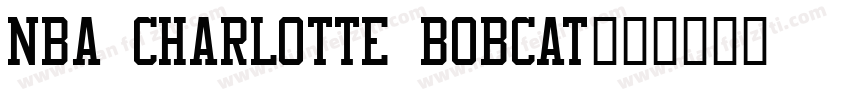 NBA Charlotte Bobcat字体转换